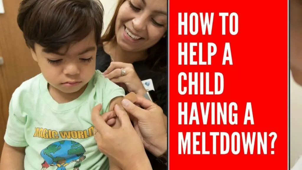 How to help a child having a meltdown